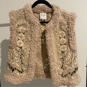 SEA Embroidered Felt Vest